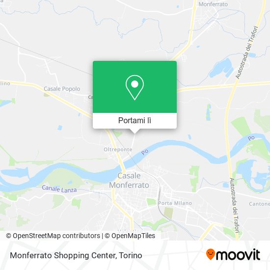 Mappa Monferrato Shopping Center