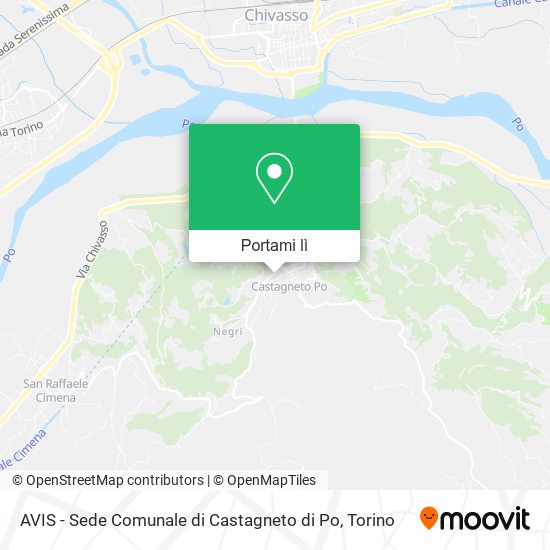Mappa AVIS - Sede Comunale di Castagneto di Po