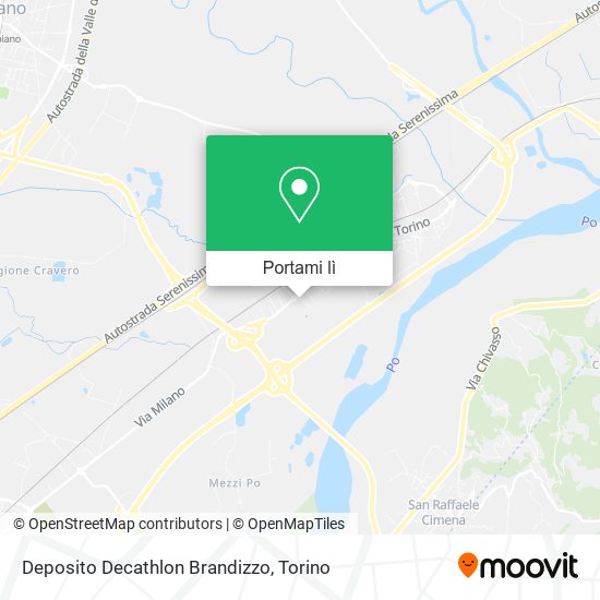 Mappa Deposito Decathlon Brandizzo