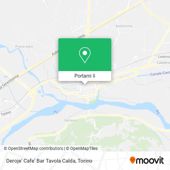 Mappa Deroje' Cafe' Bar Tavola Calda