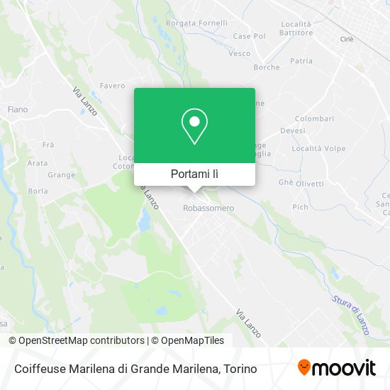 Mappa Coiffeuse Marilena di Grande Marilena