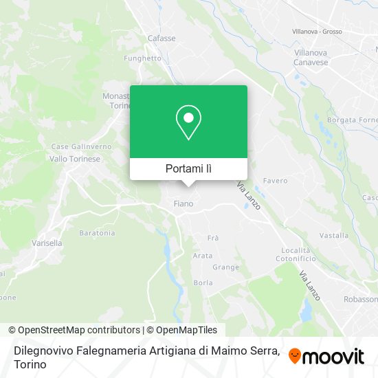 Mappa Dilegnovivo Falegnameria Artigiana di Maimo Serra