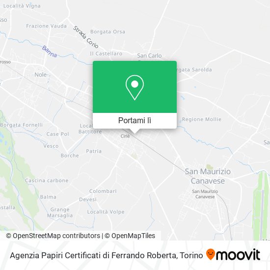 Mappa Agenzia Papiri Certificati di Ferrando Roberta