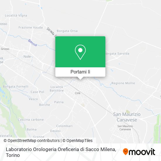 Mappa Laboratorio Orologeria Oreficeria di Sacco Milena