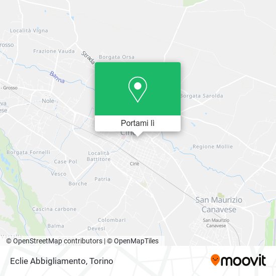 Mappa Eclie Abbigliamento