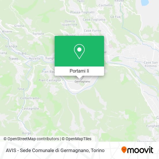 Mappa AVIS - Sede Comunale di Germagnano