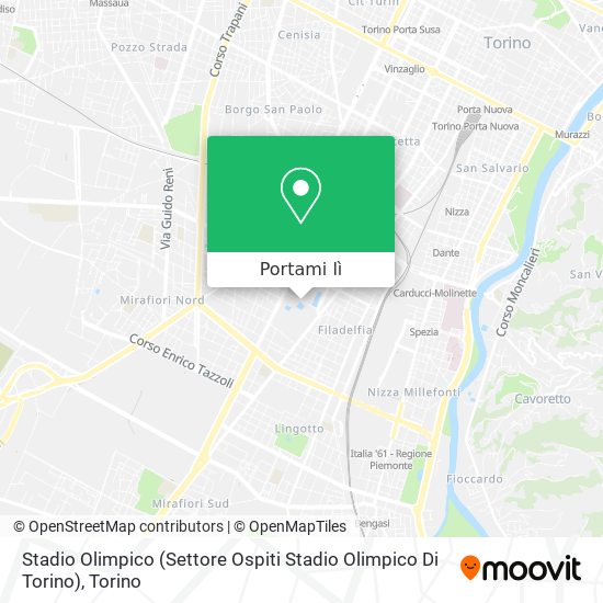 Mappa Stadio Olimpico (Settore Ospiti Stadio Olimpico Di Torino)