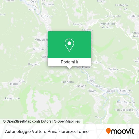Mappa Autonoleggio Vottero Prina Fiorenzo