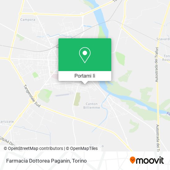 Mappa Farmacia Dottorea Paganin