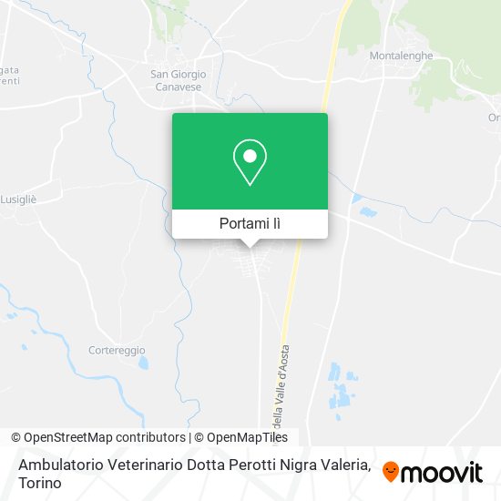 Mappa Ambulatorio Veterinario Dotta Perotti Nigra Valeria