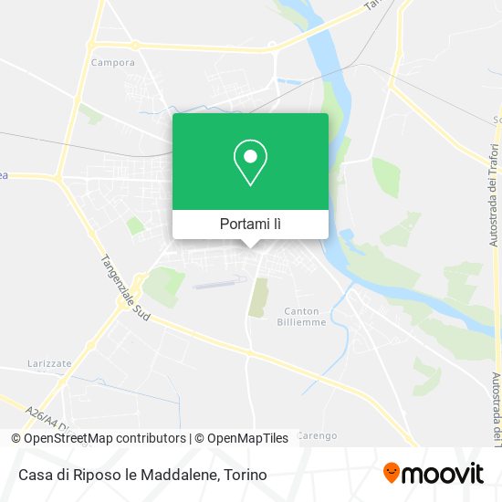 Mappa Casa di Riposo le Maddalene