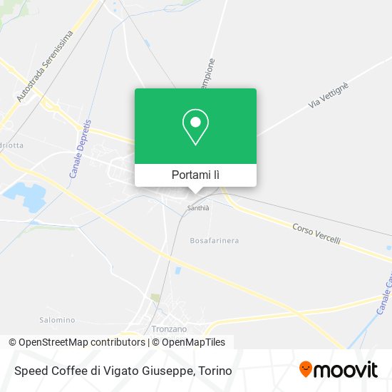 Mappa Speed Coffee di Vigato Giuseppe