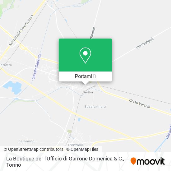 Mappa La Boutique per l'Ufficio di Garrone Domenica & C.