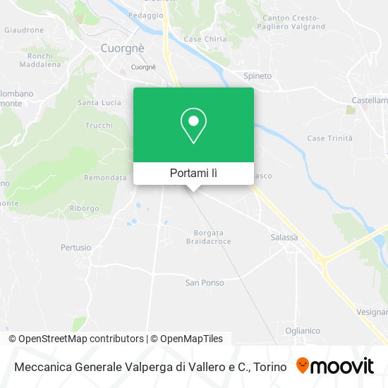 Mappa Meccanica Generale Valperga di Vallero e C.