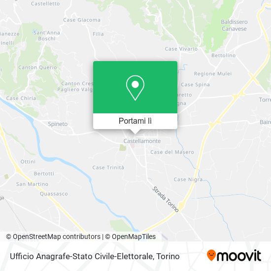 Mappa Ufficio Anagrafe-Stato Civile-Elettorale