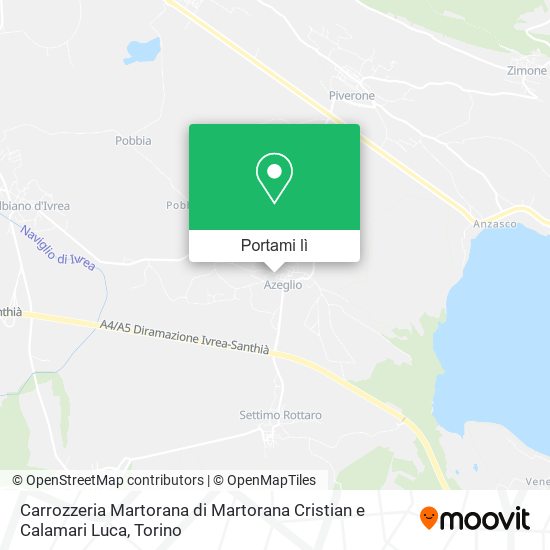 Mappa Carrozzeria Martorana di Martorana Cristian e Calamari Luca