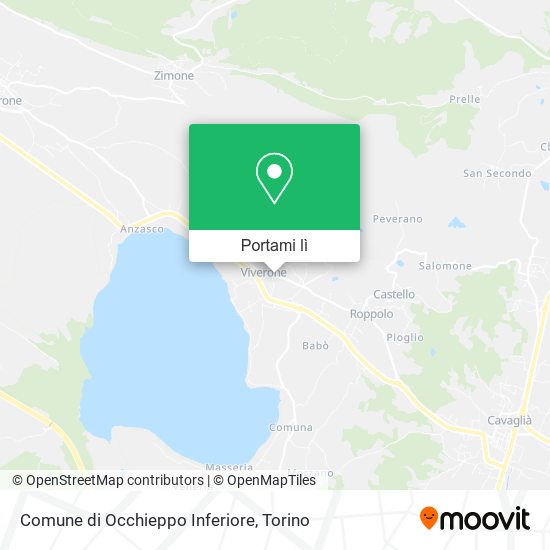 Mappa Comune di Occhieppo Inferiore