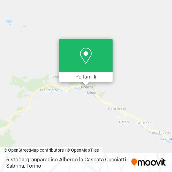 Mappa Ristobargranparadiso Albergo la Cascata Cucciatti Sabrina