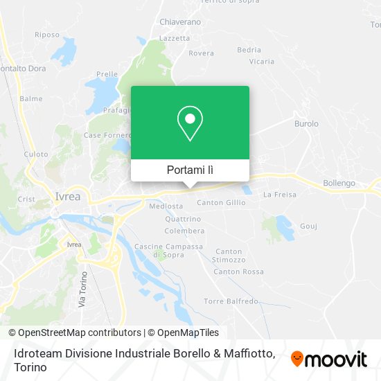 Mappa Idroteam Divisione Industriale Borello & Maffiotto