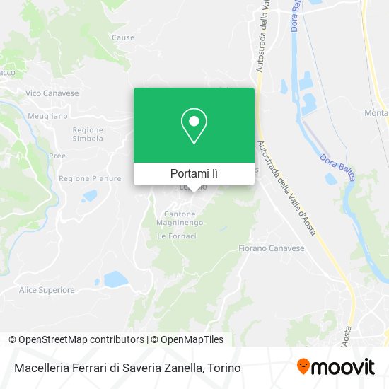 Mappa Macelleria Ferrari di Saveria Zanella