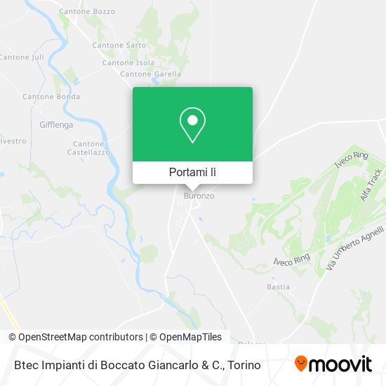 Mappa Btec Impianti di Boccato Giancarlo & C.