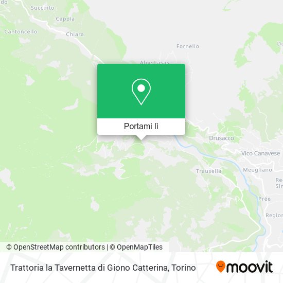 Mappa Trattoria la Tavernetta di Giono Catterina
