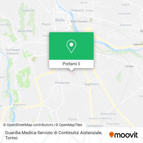 Mappa Guardia Medica-Servizio di Continuita' Aistenziale