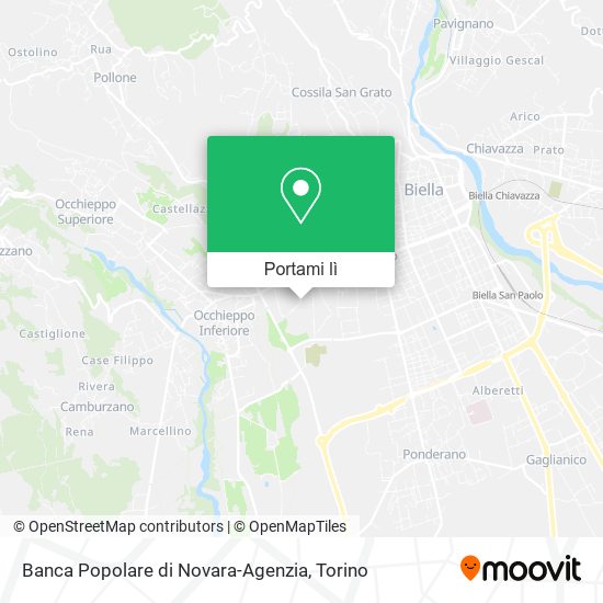 Mappa Banca Popolare di Novara-Agenzia