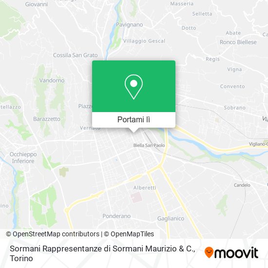 Mappa Sormani Rappresentanze di Sormani Maurizio & C.