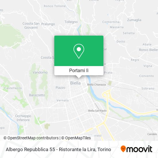 Mappa Albergo Repubblica 55 - Ristorante la Lira