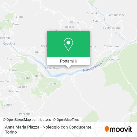 Mappa Anna Maria Piazza - Noleggio con Conducente