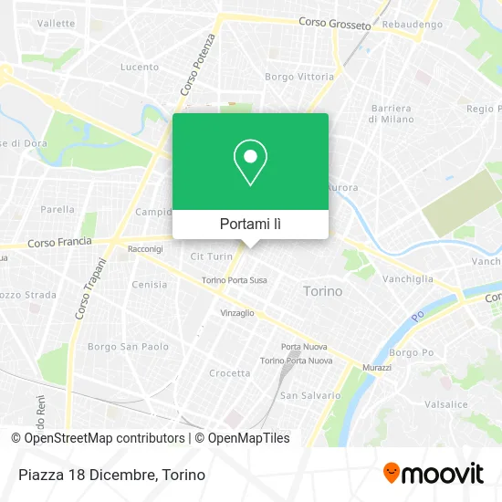 Mappa Piazza 18 Dicembre