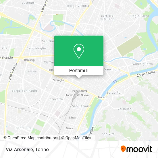 Mappa Via Arsenale