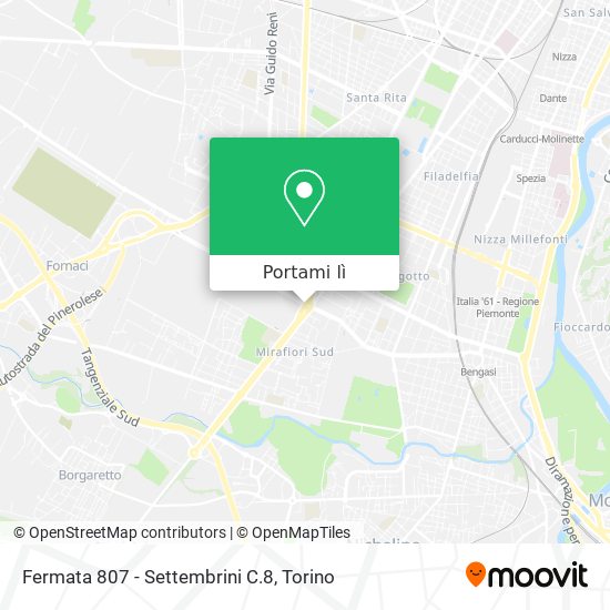Mappa Fermata 807 - Settembrini C.8