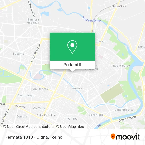 Mappa Fermata 1310 - Cigna