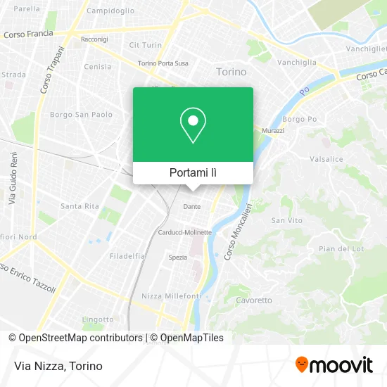 Mappa Via Nizza