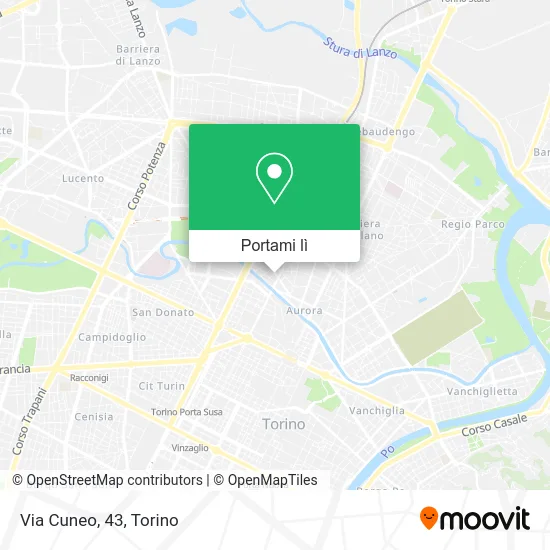 Mappa Via Cuneo, 43