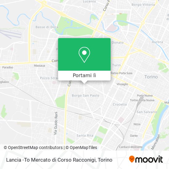 Mappa Lancia -To Mercato di Corso Racconigi