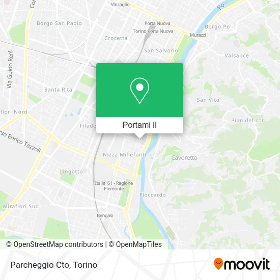 Mappa Parcheggio Cto