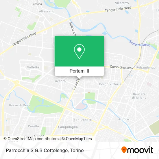 Mappa Parrocchia S.G.B.Cottolengo