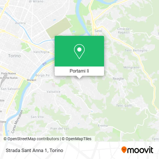 Mappa Strada Sant Anna  1