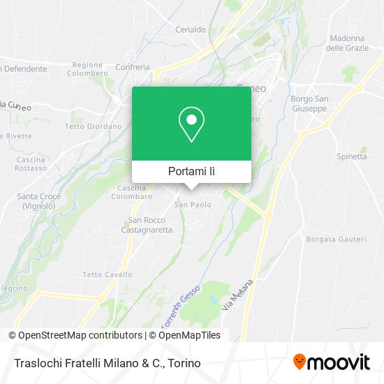 Mappa Traslochi Fratelli Milano & C.