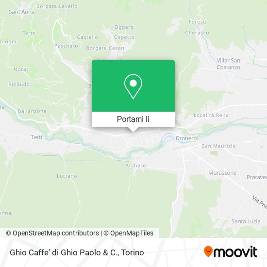 Mappa Ghio Caffe' di Ghio Paolo & C.