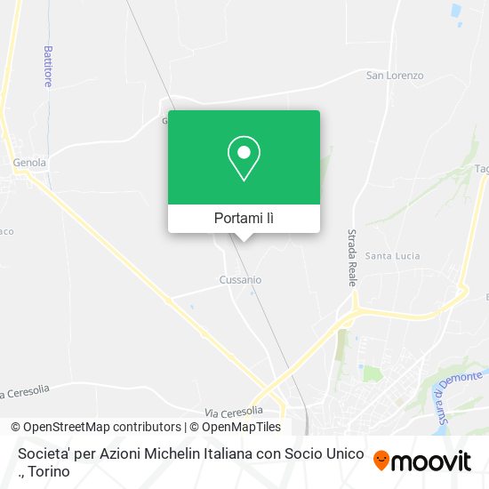 Mappa Societa' per Azioni Michelin Italiana con Socio Unico .