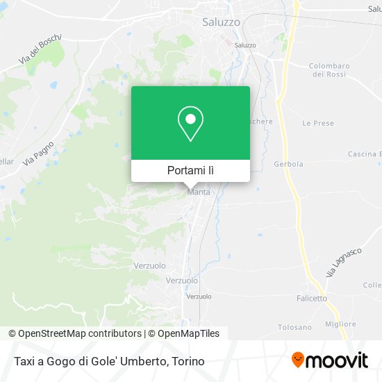 Mappa Taxi a Gogo di Gole' Umberto