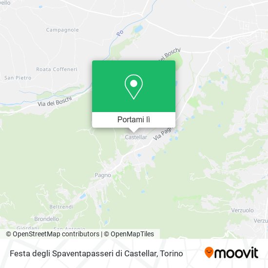 Mappa Festa degli Spaventapasseri di Castellar