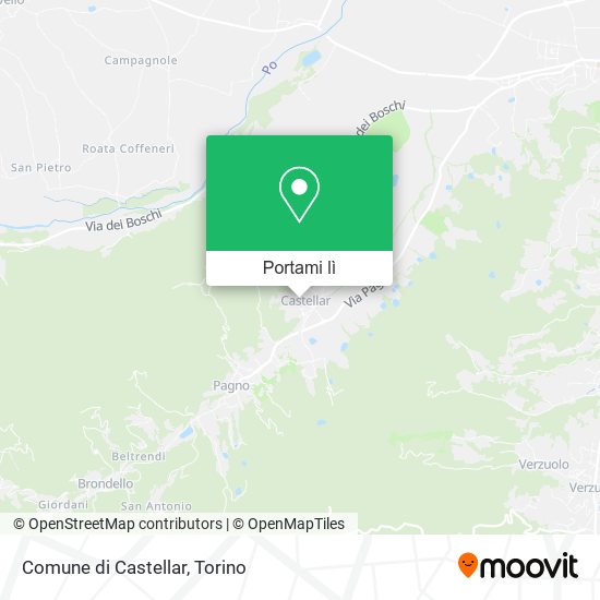 Mappa Comune di Castellar