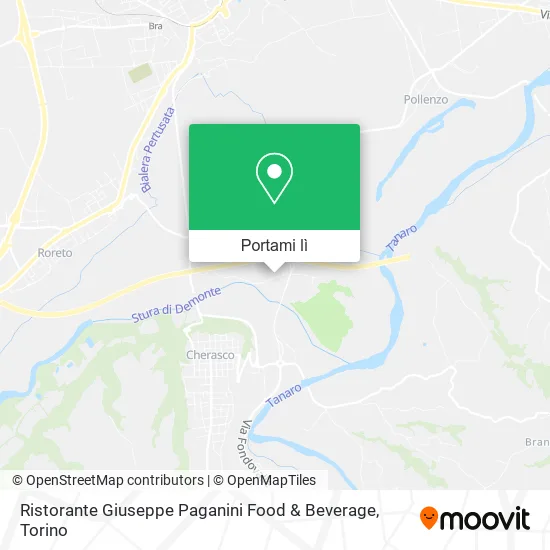 Mappa Ristorante Giuseppe Paganini Food & Beverage