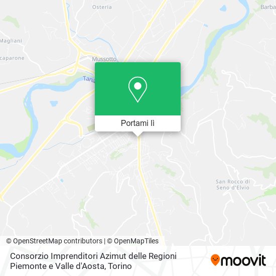 Mappa Consorzio Imprenditori Azimut delle Regioni Piemonte e Valle d'Aosta