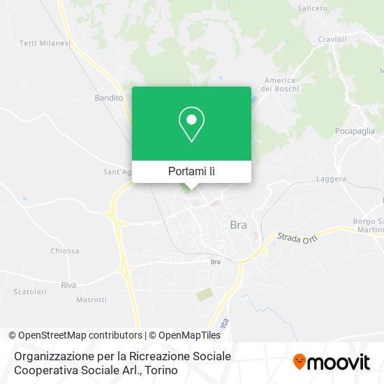Mappa Organizzazione per la Ricreazione Sociale Cooperativa Sociale Arl.
